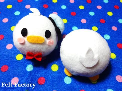 フェルトツムツム☆マグネット版 顔とおしり・装飾編（ドナルド・ダック） : maruwa☆taroのFelt Factory