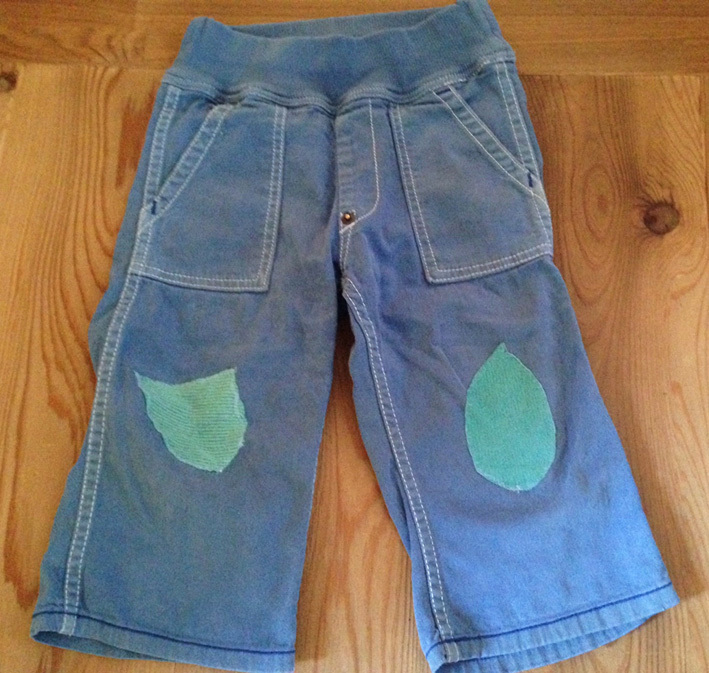 青いズボン もったいない工房