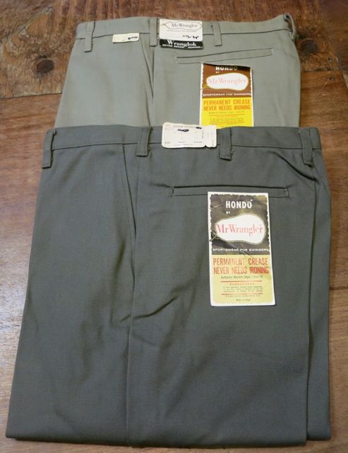  6/6（土）入荷！ デッドストック　all cotton   Mr. Wrangler　IVYパンツ！_c0144020_15342758.jpg