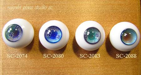紫陽花アイ 18ミリ 3色 : MIYABI GLASS STUDIO グラスアイ 紫陽花アイ 18ミリ 3色 : MIYABI GLASS STUDIO グラスアイ