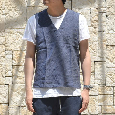 Linen Vest -FRANK LEDER- : acoustics stylus