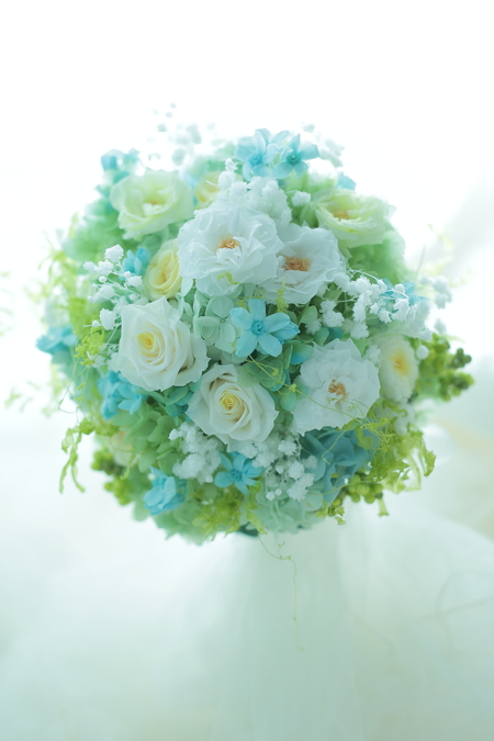 プリザーブドブーケ 横浜小さな結婚式さまへ 一会 ウエディングの花