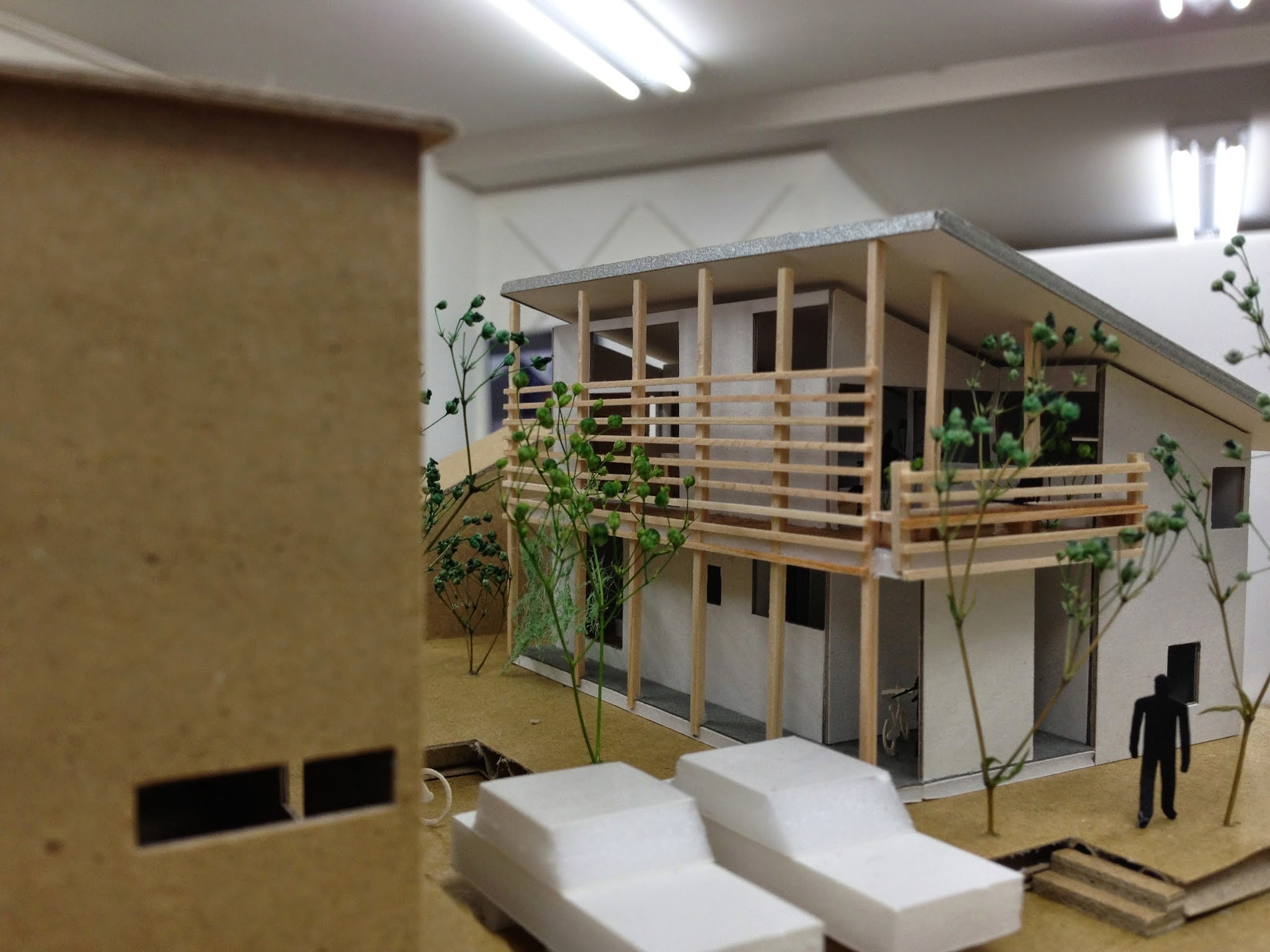 100分の1サイズの模型 Han環境 建築設計事務所