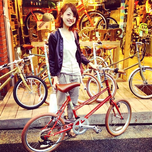 ☆今日のバイシクルガール10本立て☆ 自転車女子 おしゃれ 自転車ガール ミニベロ クロスバイク ロード _b0212032_20211846.jpg