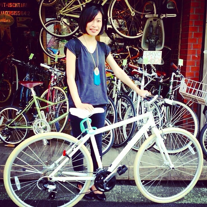 ☆今日のバイシクルガール10本立て☆ 自転車女子 おしゃれ 自転車ガール ミニベロ クロスバイク ロード _b0212032_20214616.jpg