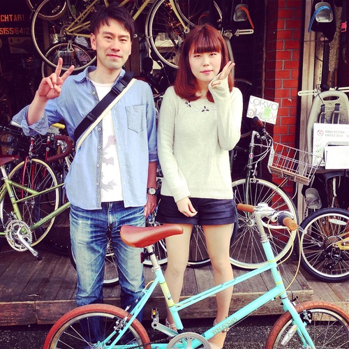 ☆今日のバイシクルガール10本立て☆ 自転車女子 おしゃれ 自転車ガール ミニベロ クロスバイク ロード _b0212032_20215593.jpg