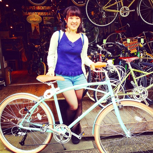 ☆今日のバイシクルガール10本立て☆ 自転車女子 おしゃれ 自転車ガール ミニベロ クロスバイク ロード _b0212032_2021825.jpg