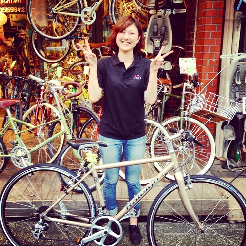 ☆今日のバイシクルガール10本立て☆ 自転車女子 おしゃれ 自転車ガール ミニベロ クロスバイク ロード _b0212032_20222839.jpg