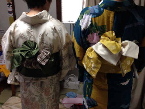 浴衣 半幅帯の季節です^ ^_f0140343_14055453.jpg
