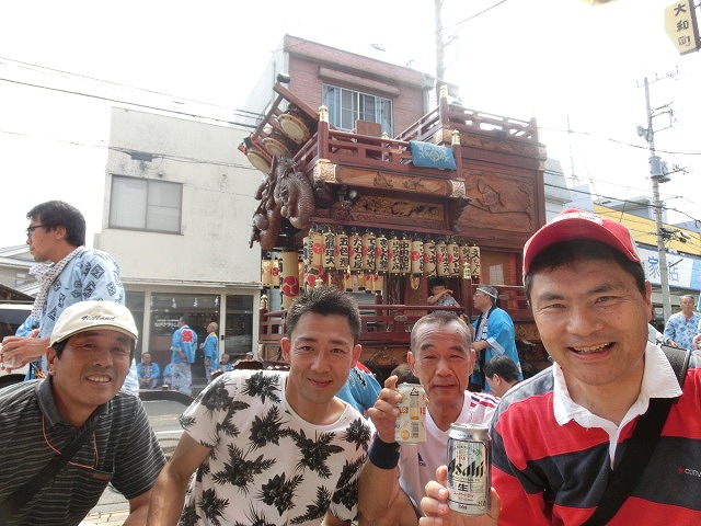 今年も駿河台三丁目は50名で参加　吉原祇園祭で西仲町さんの山車の引き回し_f0141310_718344.jpg