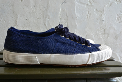Italian navy canvas sneaker dead stock_f0226051_1326111.jpg