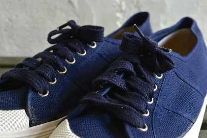 Italian navy canvas sneaker dead stock_f0226051_13262645.jpg