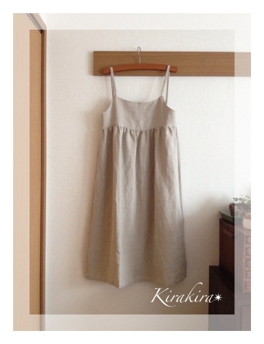 リネンのワンピース☆_f0354014_20445922.jpg