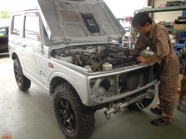 JA12W ジムニー入荷しましたよ♪展示車両作製中(・∀・*)_c0213517_10481557.jpg