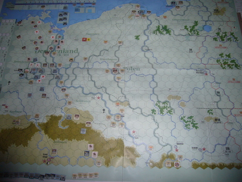 コマンドマガジン最新123号：第三帝国最後の戦い Vistula-Oder-Berlin: Eastern Front 1945に対する間接アプローチ〔リプレイ写真６〜７ターン〕_b0173672_23161991.jpg