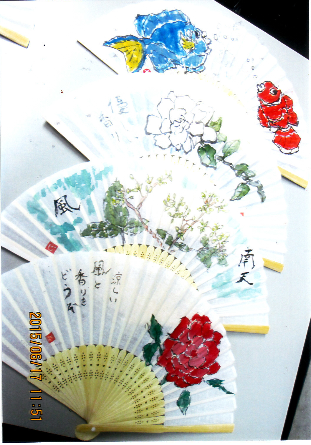 15年6月 花水木絵手紙教室 扇子はセンスいい Nonkoの絵手紙便り 15年6月 花水木絵手紙教室 扇子はセンスいい Nonkoの絵手紙便り
