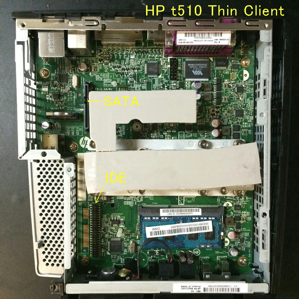 HP Compaq t510 へ SOL312-0 を搭載 : soltec 工房