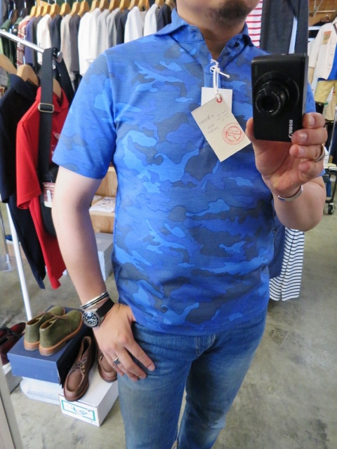 好評のRING JACKET より・・・大人のWIDE カラーPOLO (BLUE CAMO)!★!_d0152280_2015322.jpg