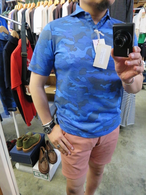 好評のRING JACKET より・・・大人のWIDE カラーPOLO (BLUE CAMO)!★!_d0152280_201985.jpg
