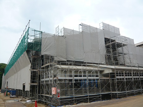 進捗状況「金沢市立紫錦台中学校屋内運動場改築工事（建築工事）」_d0095305_1823876.jpg