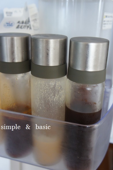 液体調味料を実験的に詰め替え Simple Basic
