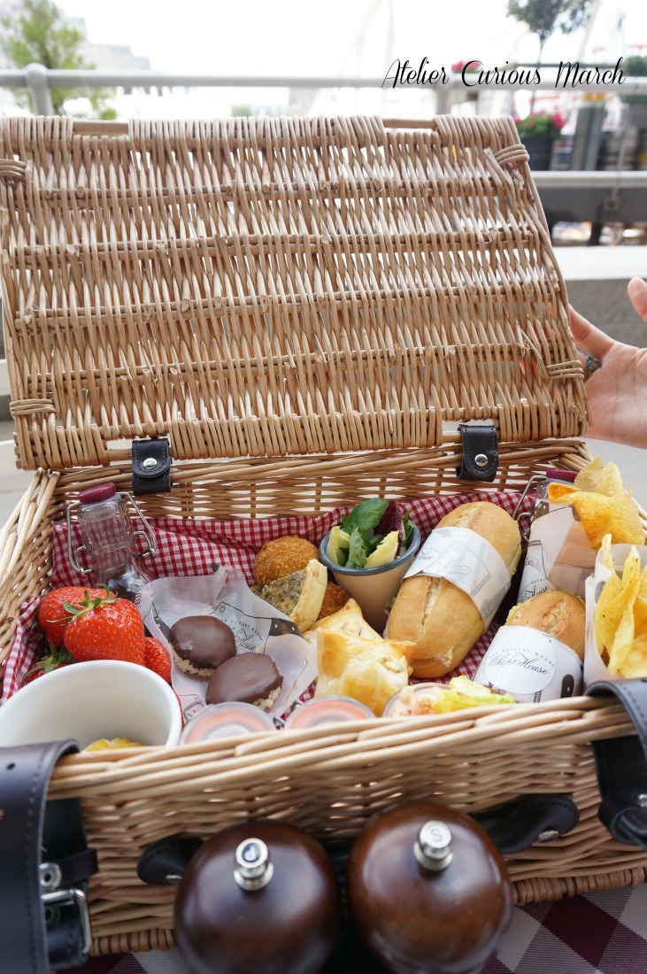 イギリス 英国 ビンテージ ピクニックハンパー ピクニックセット