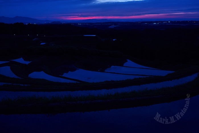 夕暮れの棚田_e0135098_6271920.jpg