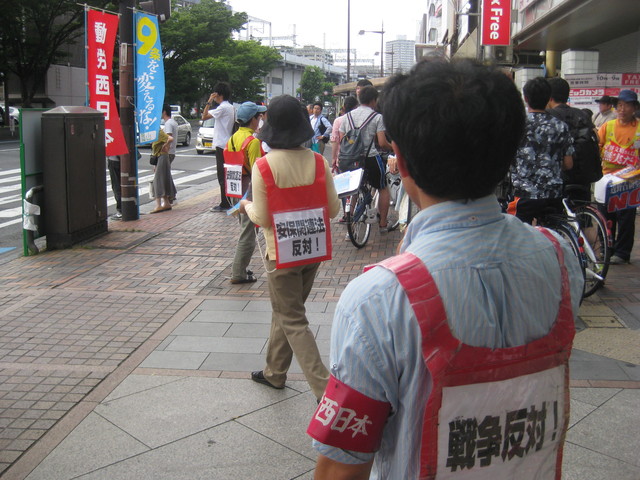 ６月２０日、岡山駅前で、安保関連法案反対！街頭宣伝_d0155415_0464964.jpg