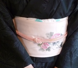 お気に入りの染め帯のお客さま・無事に退院しました。_f0181251_2042424.jpg