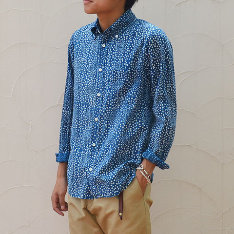 Dot Printed B.D Shirt -ts(s)_d0158579_14385543.jpg