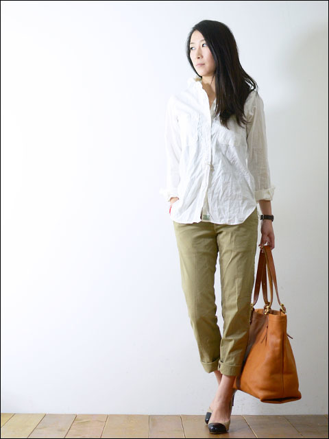 orslow [オアスロウ] chambray shirts [69.WHITE] LADY\'S _f0051306_15414914.jpg