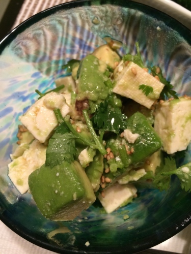 アボカドと豆腐のパクチー風味_d0028322_21584031.jpg