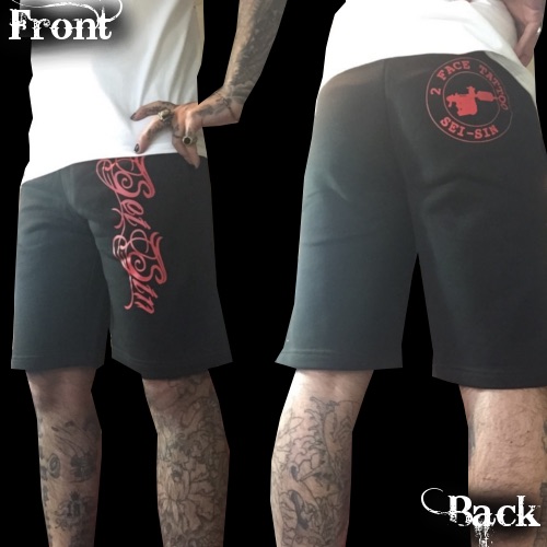 スエットハーフパンツ&グッズ* : 2FACE TATTOO STUDIO JAPAN スエットハーフパンツ&グッズ* : 2FACE TATTOO STUDIO JAPAN