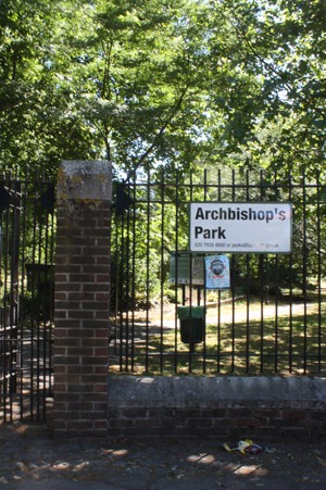 猫とアーチビショップ公園で。_b0199526_19274268.jpg