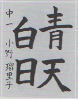 恵風会書道教室７月のおけいこ_d0168831_1464623.jpg