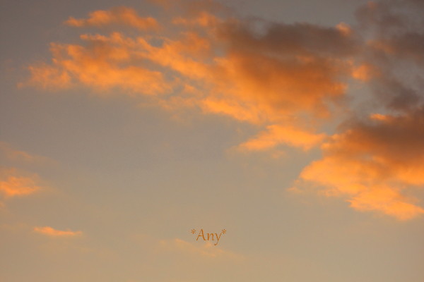 冬の朝 空の色 Any