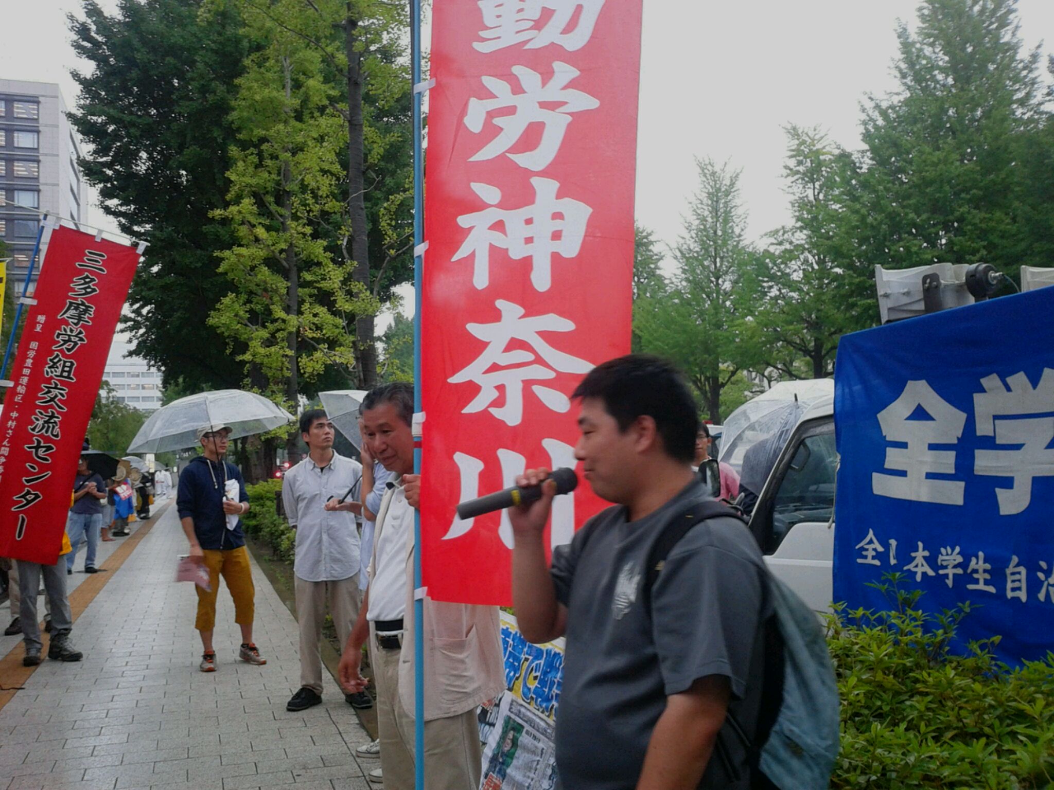 ７月１日、集団的自衛権閣議決定１周年弾劾！安倍打倒！国会前闘争_d0155415_038127.jpg