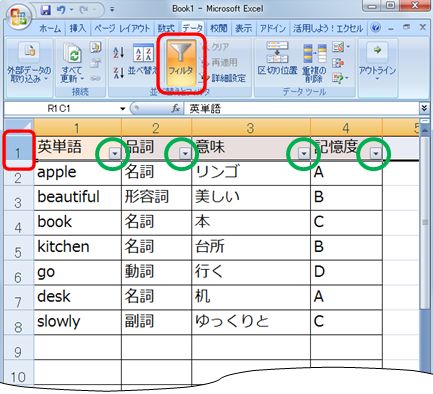 Excel を使った単語帳作り Lady Satin S English Project