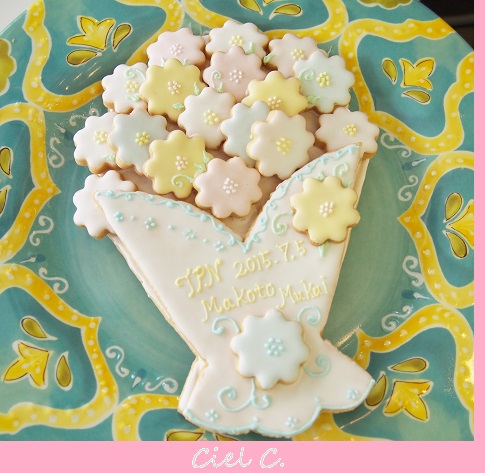 アイシングクッキー 花束 オーダーメイド Ciel Clair アイシングクッキー 花束 オーダーメイド Ciel Clair