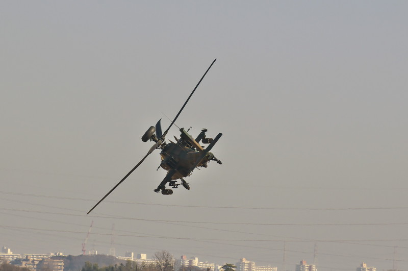 陸上自衛隊　第一空挺団降下訓練初め　　　　　　　　AH-64D （アパッチ・ロングボウ）_c0158519_06101509.jpg