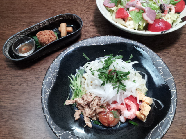 冷やしふうめん始めました♪♪♪_f0244543_1601950.jpg