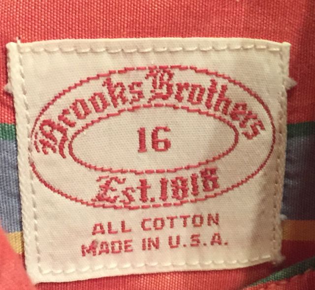 ８０’S　Brooks brothers B.D Shirts 6 button made in the U.S.A!_c0144020_13193945.jpg