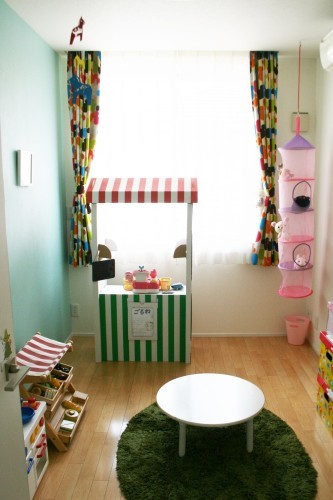 子供部屋のインテリア ２ ー吊りネット収納の付け方ー はれのちうたた寝