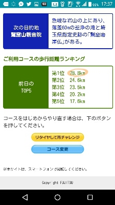 歩数計連動「からだライフ」の仮想旅、「秩父札所めぐりコース」を完歩しました_c0060143_21391427.jpg