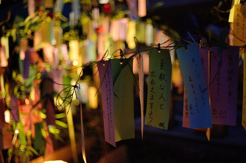 七夕笹飾りライトアップ＠貴船神社_f0032011_19512529.jpg