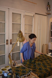 ②生地のアレンジ=「マンドレイクE展」に向けて_f0226293_8351233.jpg
