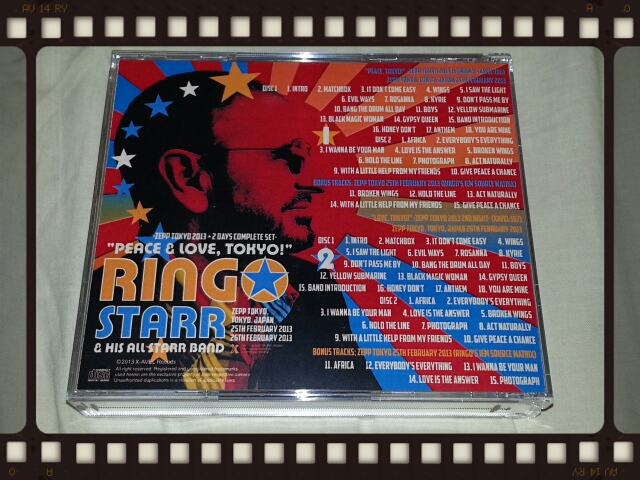 RINGO STARR & HIS ALL STARR BAND / \"PEACE & LOVE,TOKYO\"_b0042308_1820499.jpg