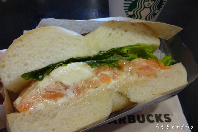 *スタバ* 〜サーモン&クリームチーズ ベーグル〜_f0348831_08110243.jpg