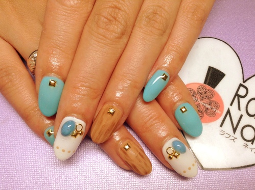 ウッド風ネイル☆_c0294909_15224520.jpg