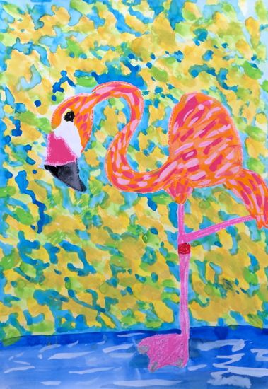 15 06 フラミンゴの絵 アトリエciel 子供絵画造形教室 15 06 フラミンゴの絵 アトリエciel 子供絵画造形教室